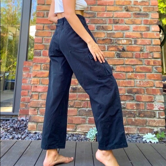 Vintage high waisted wrangler cargo pants utility - Picture 2 of 4